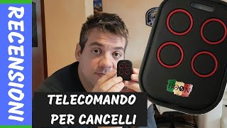 TELECOMANDO PER CANCELLI BOON recensione e programmazione [upl. by Dunstan392]