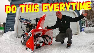 WHAT TO DO WITH YOUR SNOWBLOWER AFTER YOU ARE DONE USING IT [upl. by Stauffer]