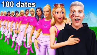 Je DATE 100 FILLES sur FORTNITE en 24 HEURES [upl. by Metts]