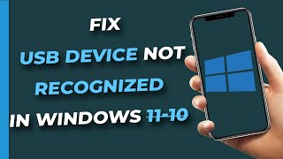 How To Fix Unknown USB Device Device Descriptor Request Failed Windows 1087 [upl. by Yuh543]