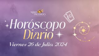 Horóscopo Diario  ¡Conoce tus predicciones para el 26 de julio de 2024 [upl. by Garrity]