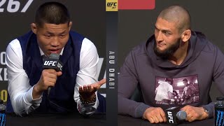 UFC 267 Prefight Press Conference Highlights [upl. by Arahas]