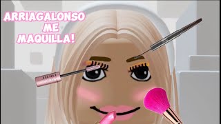 Arriagalonso me MAQUILLA 💅🏻 LucMarFlo ROBLOX [upl. by Aihtniroc438]