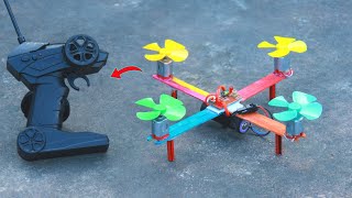 How To Make Drone at home  Will it fly or not Drone kaise banaen  Remote control drone at home [upl. by Cynthie]