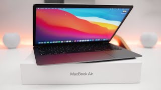 2020 MacBook Air M1  Unboxing Setup and First Look [upl. by Cathleen185]