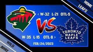 NHL LIVE Minnesota Wild  Toronto Maple Leafs Feb2423 Full Game Reaction [upl. by Anileh]