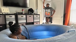 Labor and Delivery Vlog  Natural Home water birth with twins [upl. by Echo737]