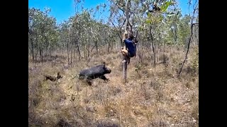 HUNTING AND FISHING Episode 1 Australian Boar Hunting and How to Shoot a Rifle In [upl. by Eelyrehc]