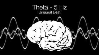 Sleep Awake Theta Binaural Beat  5Hz 1h Pure [upl. by Adnovay]