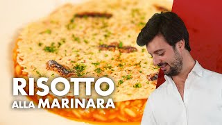 Risotto alla marinara di Pino Cuttaia SENZA PESCE [upl. by Anitnamaid]