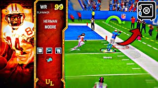 HERMAN MOORE ULTIMATE LEGEND LTD ADDED TO THE LIONS THEME TEAM MADDEN 24 [upl. by Herod]