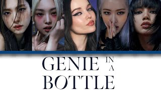 BLACKPINK ft Dove Cameron  Genie In A Bottle Lyrics [upl. by Oht]