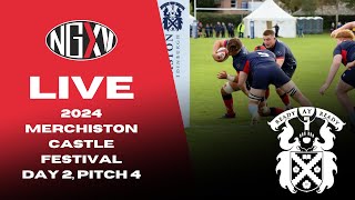 LIVE RUGBY MERCHISTON CASTLE FESTIVAL  DAY TWO PITCH FOUR [upl. by Ynnob]