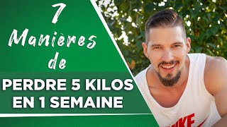 7 manières de Perdre 5 kilos en 1 semaine  Le PLAN💡 [upl. by Nomzzaj]