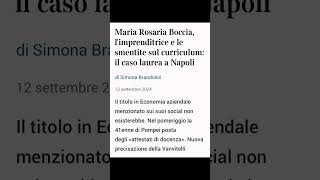 Maria Rosaria Boccia limprenditrice e le smentite sul curriculum notizie cronaca politica [upl. by Adi]