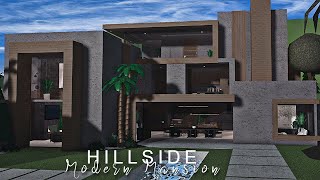 Bloxburg Hillside Modern Mansion 100k  NO LARGE PLOT  BLOXBURG Roblox [upl. by Navonoj]