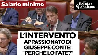 Salario minimo il discorso accorato di Conte in Aula quotSiete come lo sceriffo di Nottinghamquot [upl. by Colt]