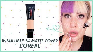 PELLE GRASSA NO THANKS 🙅🏼‍♀️ Fondotinta Infaillible 24H Matte Cover LOrèal  Test amp Tell [upl. by Sherrod]