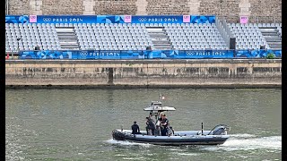 Paris vor Olympia Viele Sperren wenig Touristen [upl. by Ynnatirb]