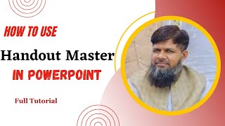 How to use PowerPoint Handout Master  Handout Master in PowerPoint  Usman Khalid [upl. by Luke]