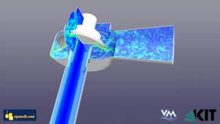 Savety Valve Simulation with LBM [upl. by Royall]