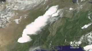 Watch NASA captures Okla tornado from space [upl. by Alliber]