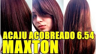 ACAJU ACOBREADO 654 MAXTON NOVA COR DO CABELO DA GIOVANA MINHA FILHA POR MARA CAPRIO [upl. by Tiffie350]