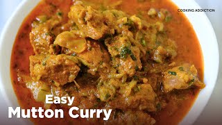 Easy mutton curry recipe for beginners  quick amp tasty mutton curry  mutton Gravy  Indian recipes [upl. by Tai]