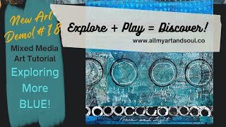 Mixed Media Art Tutorial  How to Learn to Stop SelfDoubt Fear and Let Go  Just cover it up [upl. by Al449]