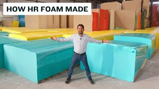 How to Make Foam गद्दे की गादी कैसे बनती है HR foam Manufacturing Process How Sponge Made [upl. by Iderf934]