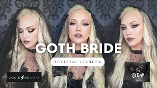 Glamorous Gothic Bridal Makeup Tutorial Embrace Elegance with an Edge with Jolie Beauty [upl. by Mikal]