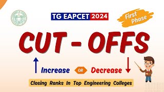 FIRST PHASE CUT OFFS  TOP 60 ENGINEERING COLLEGES  CLOSING RANKS  TG EAPCET 2024 [upl. by Henderson460]