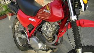 Honda XL500R Motorcycle Review  XR500 [upl. by Frederik395]