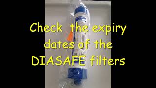 Changing Diasafes plus filters on a 5008 dialysis machine [upl. by Ynneg]