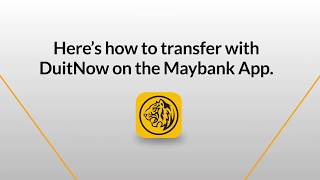 M2U Transfer money instantly with DuitNow on the Maybank App [upl. by Ahsak]