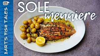 How to cook Pan Fried SOLE Meunière  Bart van Olphen [upl. by Drus869]