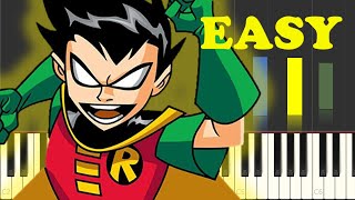 How to Play Teen Titans Theme Song On Piano EASY [upl. by Cannon]