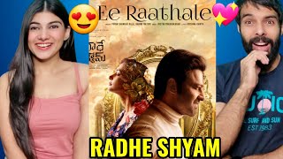 Ee Raathale Lyrical Video Song Reaction  Radhe Shyam  PrabhasPooja Hegde  Justin Prabhakaran [upl. by Laro]