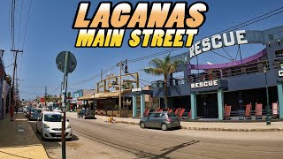 LAGANAS Main Street  Zakynthos  Greece 4k [upl. by Jez]