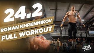 1000 REPS  Roman Khrennikov FULL 242 CrossFit Open Workout [upl. by Bernetta]