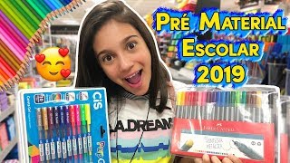 COMPRANDO MEU PRÉMATERIAL ESCOLAR 2019  Na mala da Mila [upl. by Ronda]