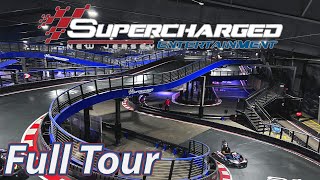 Supercharged Worlds Largest Indoor GoKarts Edison NJ  Full Tour [upl. by Lacie393]