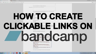 How To Create Clickable Links on Your Bandcamp Header In Less Than 5 Minutes [upl. by Ecirrehs]