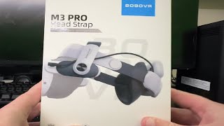 BOBOVR M3 Pro Battery Pack Head Strap Unboxing amp Setup [upl. by Lolita]