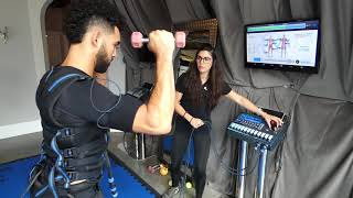 The Basic Full Body Electric Muscle Stimulation Workout Start to End [upl. by Cini]