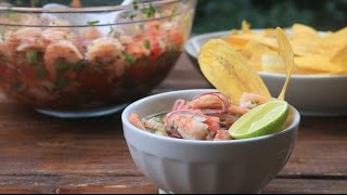 Receta del Ceviche de Camarón Ecuatoriano [upl. by Emmit893]