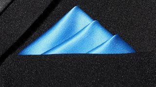 How To Fold a Pocket Square  Three Stairs Fold [upl. by Nair]