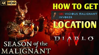 How to Get Vicious Malignant Invoker Diablo 4 Vicious Malignant InvokerD4 Vicious Malignant Invoker [upl. by Aramo]