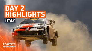 Day 2 Highlights  WRC Rally Italia Sardegna 2023 [upl. by Sirob]