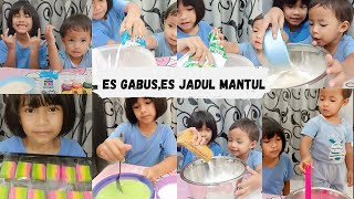 Cocok Buat Camilan Bikin Es Gabus Pelangi 🌈 Bareng Adek Gesang Kegiatan Liburanku Di Rumah Aja [upl. by Zacharie]